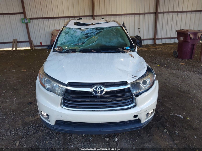 TOYOTA HIGHLANDER 2015 VIN 5TDYKRFH7FS104280
