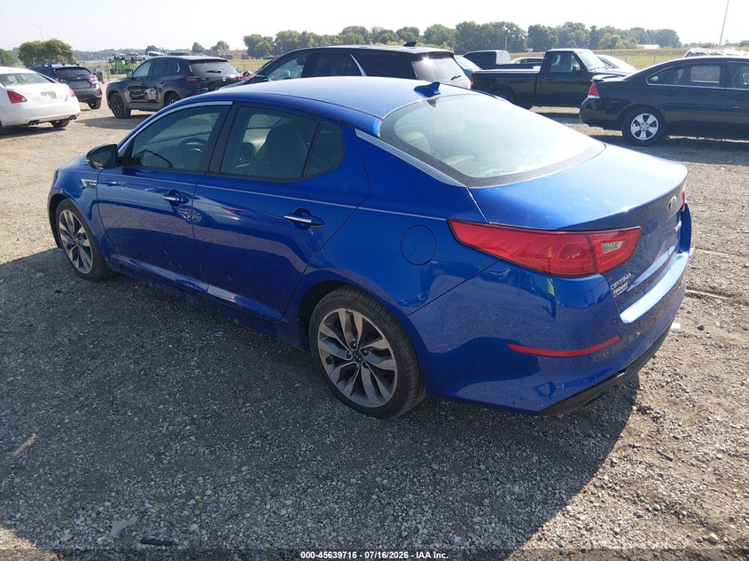 Vin: 5xxgr4a69eg336167, lot: 46138224, kia optima sx turbo 20143