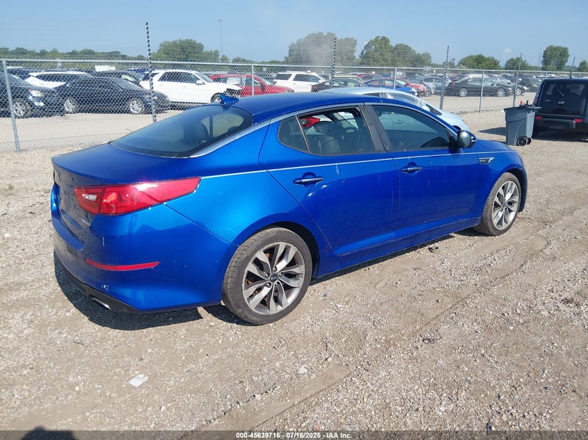 Vin: 5xxgr4a69eg336167, lot: 46138224, kia optima sx turbo 20144