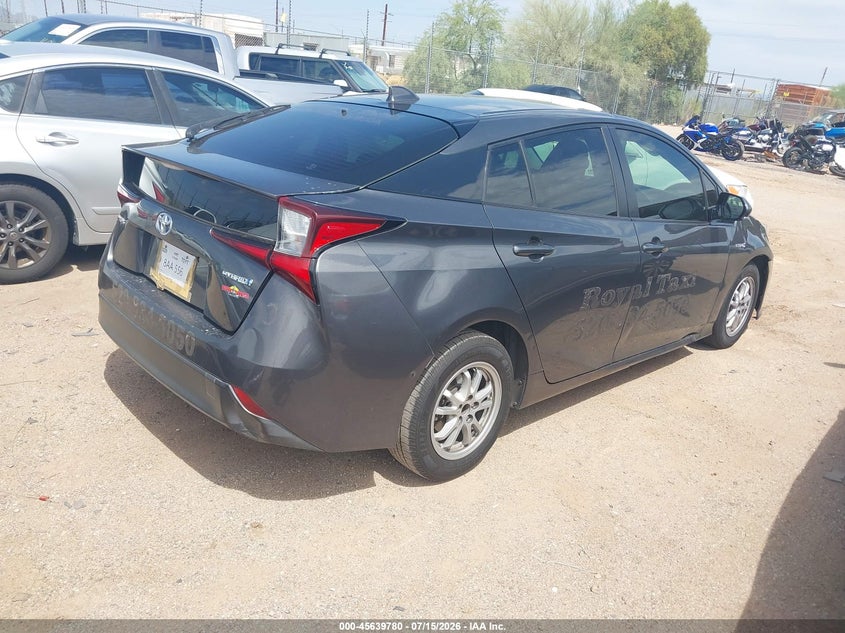 Vin: jtdkarfu0l3113695, lot: 46138289, toyota prius le 20204