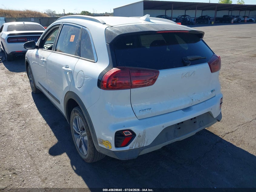 Vin: kndcc3ld8n5521479, lot: 46138351, kia niro plug-in hybrid ex premium 20223