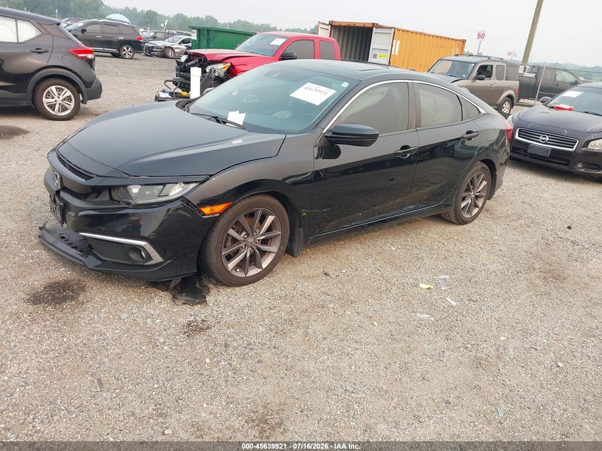 2020 Honda Civic Ex, Front End, IAAI, VIN 19XFC1F33LE213285 — photo 2