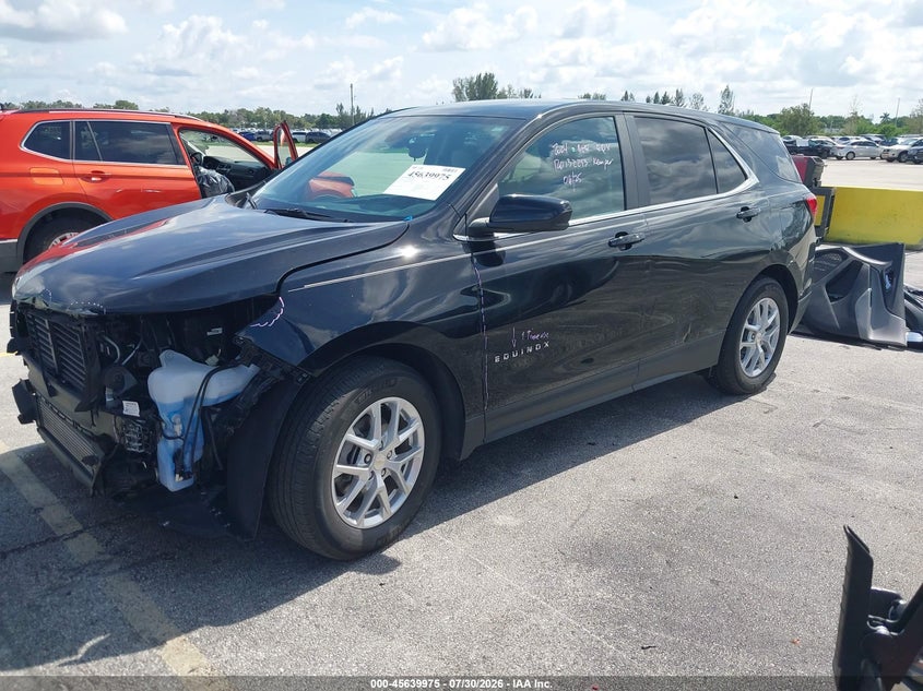 2024 Chevrolet Equinox Fwd Lt, Front End, IAAI, VIN 3GNAXKEG4RL280028 — photo 2