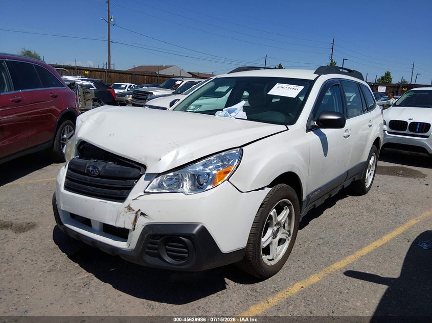 Vin: 4s4brcac3d1288150, lot: 46138498, subaru outback 2.5i 20132