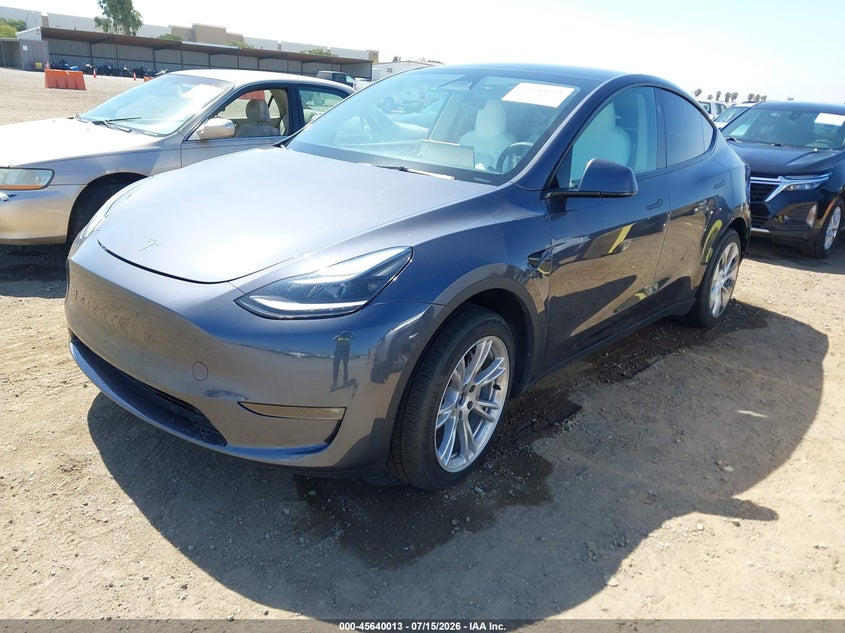 2023 Tesla Model Y, Rear, IAAI, VIN 7SAYGDEE2PF892180 — photo 2