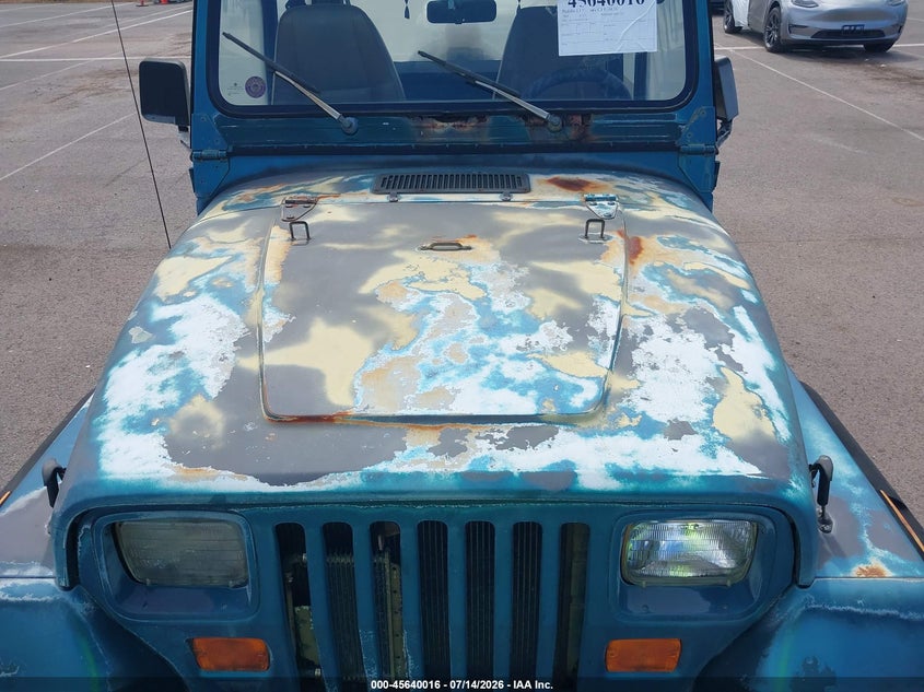 1995 Jeep Wrangler / Yj S/Rio Grande VIN: 1J4FY19P7SP237890 Lot: 45640016