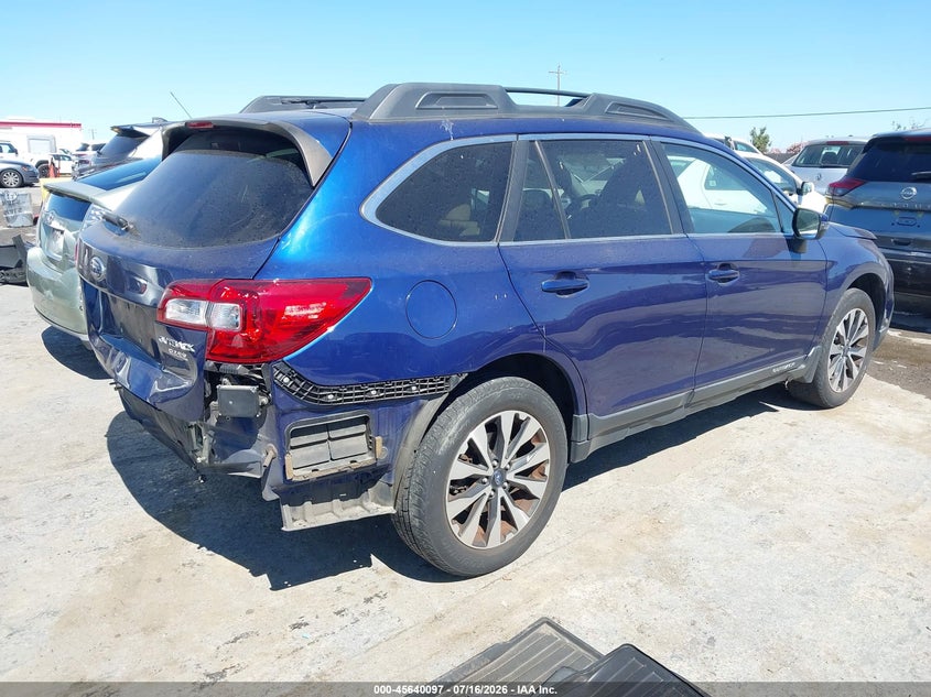 Vin: 4s4bsalc7f3324547, lot: 46138611, subaru outback 2.5i limited 20154