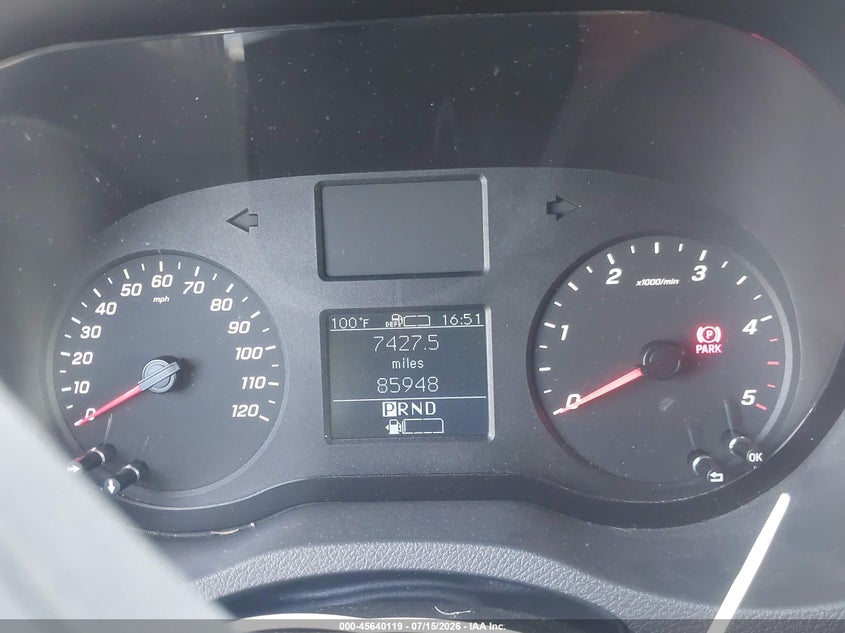 2019 Mercedes-Benz Sprinter 2500 High Roof V6 VIN: WD4PF0CD3KT003820 Lot: 45640119