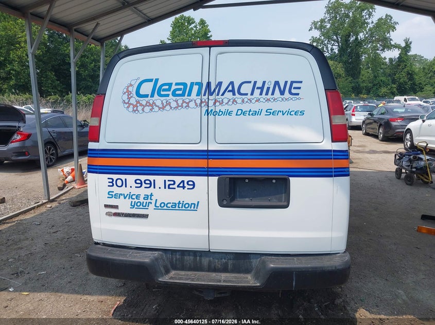 2011 Chevrolet Express 2500 Work Van VIN: 1GCWGGBGXB1126114 Lot: 45640125