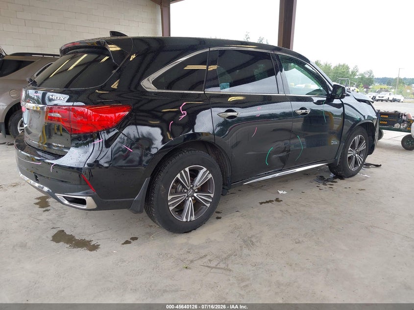 2017 Acura Mdx VIN: 5J8YD4H34HL002813 Lot: 45640126