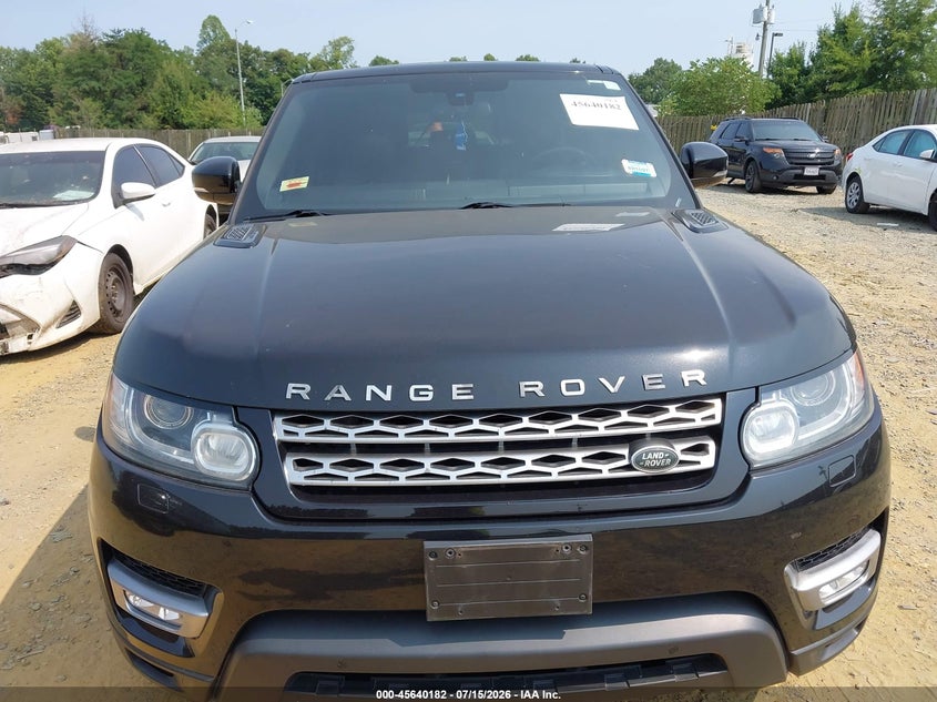 2016 Land Rover Range Rover Sport 3.0L V6 Supercharged Hse VIN: SALWR2PF4GA664126 Lot: 45640182