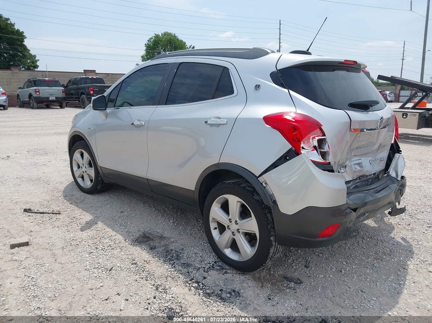 Vin: kl4cjesb1gb744768, lot: 46138779, buick encore 20163