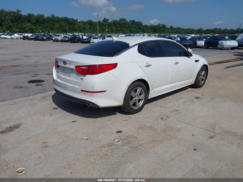Vin: 5xxgm4a75fg374956, lot: 46138887, kia optima lx 20154