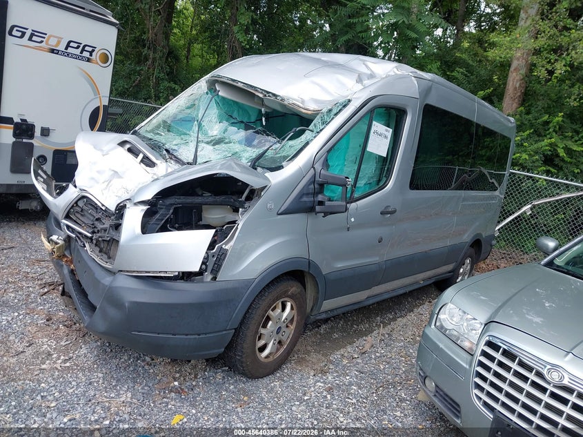 Vin: 1fbax2cv4fka10003, lot: 46138907, ford transit-350 xlt 20152