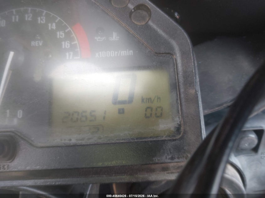 2006 Honda Cbr600 Rr VIN: JH2PC37016M301012 Lot: 45640426