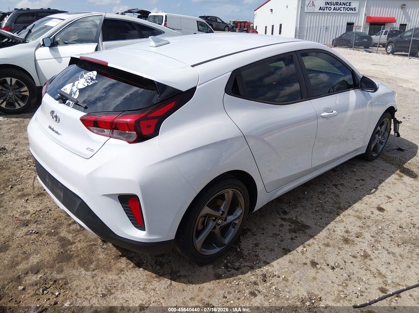 2019 Hyundai Veloster 2.0 VIN: KMHTG6AF1KU009943 Lot: 45640440
