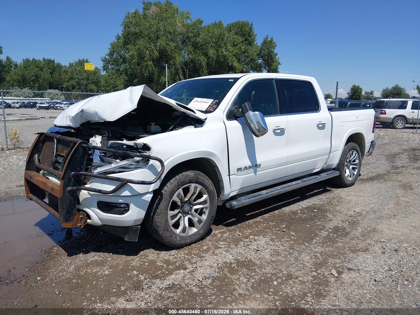 Vin: 1c6srfkm0mn808768, lot: 46138983, ram 1500 limited longhorn  4x4 5'7 box 20212