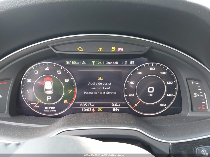 2017 Audi Q7 2.0T Premium VIN: WA1LHAF77HD052305 Lot: 45640630