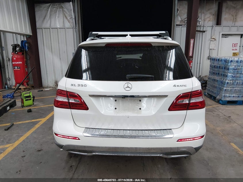 2012 Mercedes-Benz Ml 350 4Matic VIN: 4JGDA5HB1CA046156 Lot: 45640703