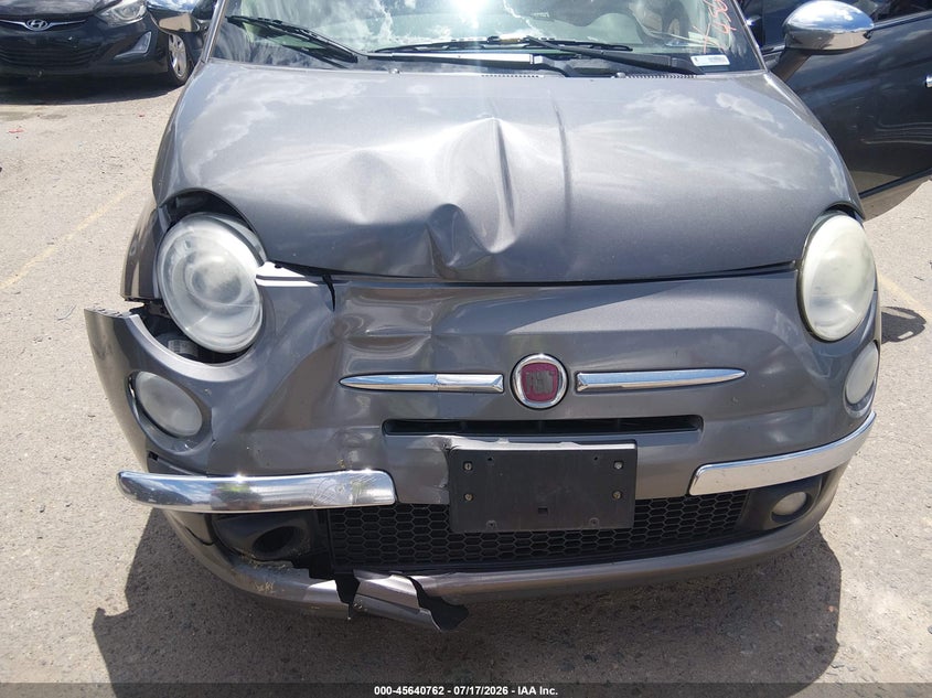 2013 Fiat 500 Lounge VIN: 3C3CFFCR1DT574354 Lot: 45640762
