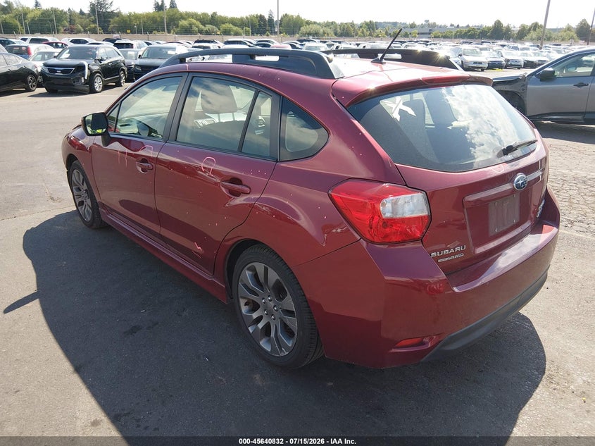 Vin: jf1gpal64e8237136, lot: 46139354, subaru impreza 2.0i sport premium 20143