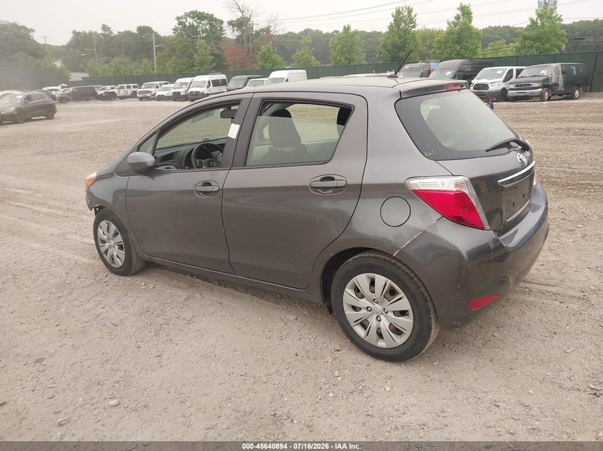 Vin: jtdktud39dd561856, lot: 46139418, toyota yaris le 20133