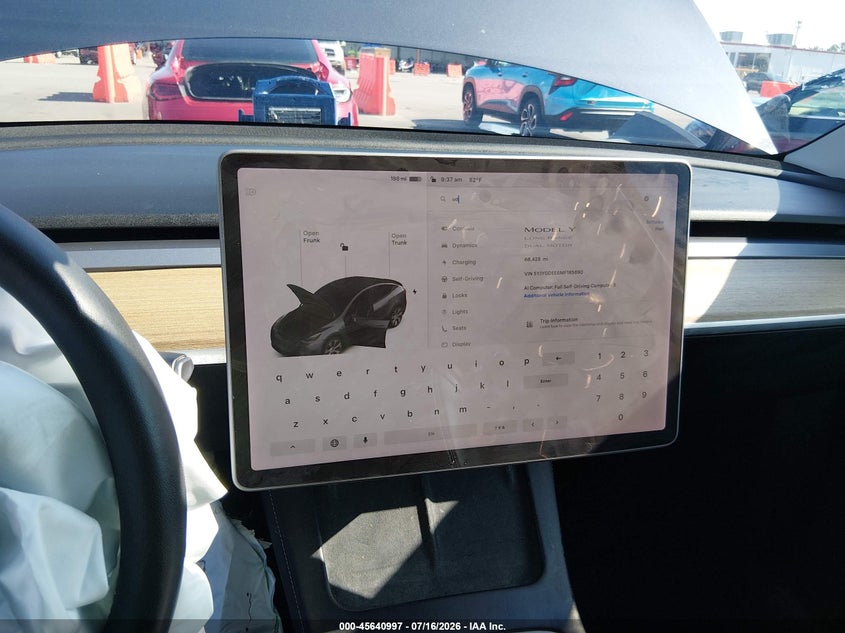 2021 Tesla Model Y Long Range Dual Motor All-Wheel Drive VIN: 5YJYGDEE6MF185690 Lot: 45640997