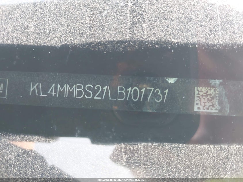 2020 Buick Encore Gx Fwd Preferred VIN: KL4MMBS21LB101731 Lot: 45641056