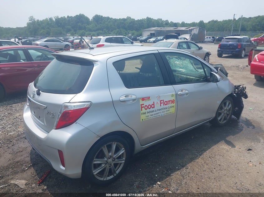 Vin: jtdktud31dd571765, lot: 46139582, toyota yaris se 20134