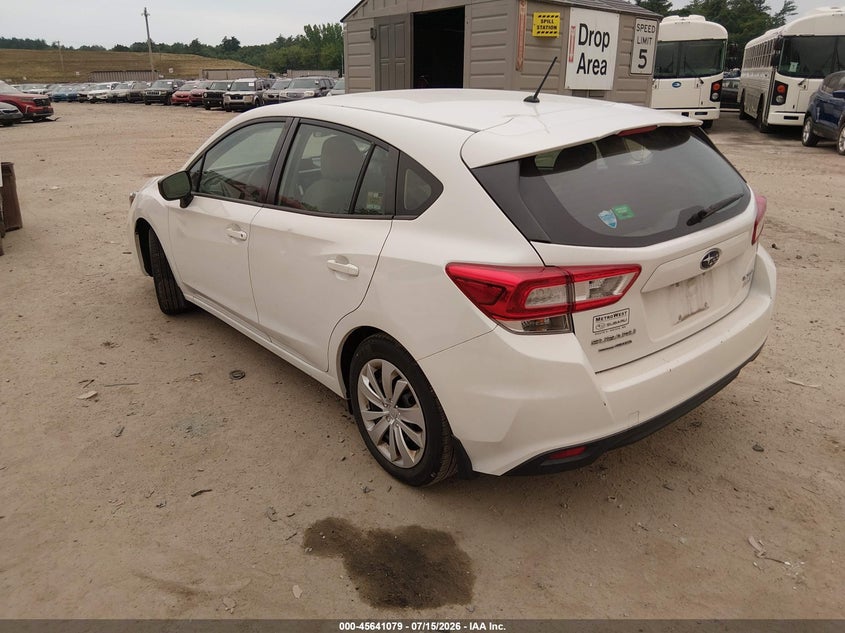 Vin: 4s3gtaa61h3706161, lot: 46139602, subaru impreza 2.0i 20173