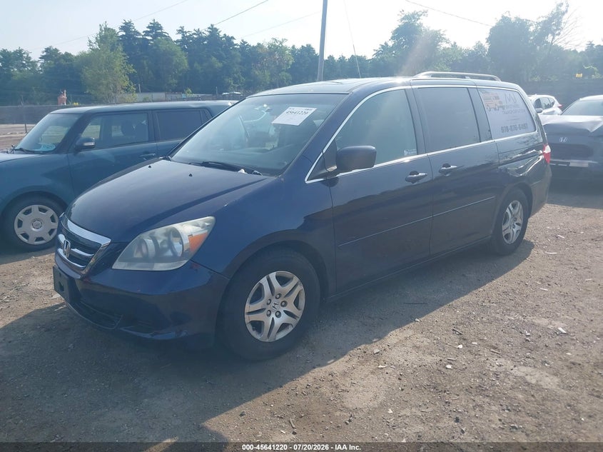 2007 Honda Odyssey Ex-L VIN: 5FNRL38747B079332 Lot: 45641220