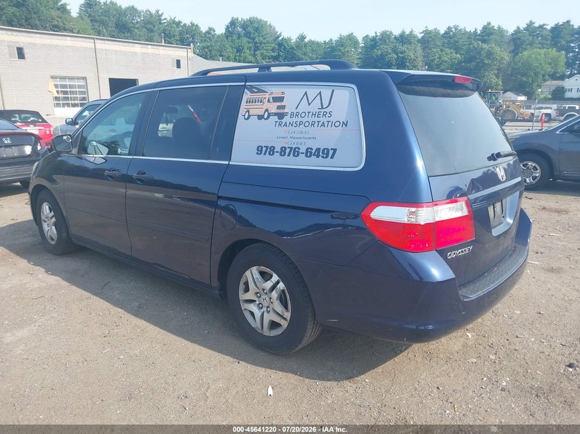 2007 Honda Odyssey Ex-L VIN: 5FNRL38747B079332 Lot: 45641220