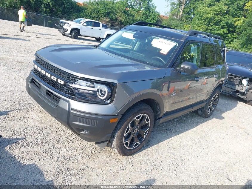 Vin: 3fmcr9cn7sre95195, lot: 46139816, ford bronco sport outer banks 20252