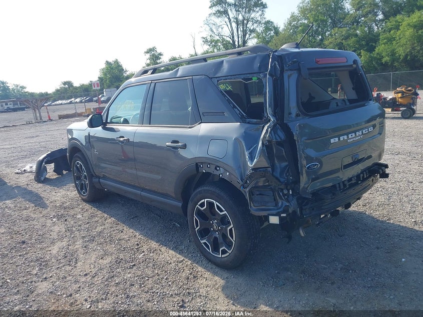 Vin: 3fmcr9cn7sre95195, lot: 46139816, ford bronco sport outer banks 20253