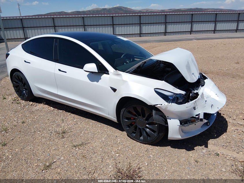 Vin: 5yj3e1ec2nf179187, lot: 46139868, tesla model 3 performance dual motor all-wheel drive 20221