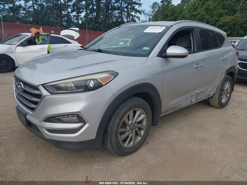 Vin: km8j33a44ju803785, lot: 46139875, hyundai tucson sel 20182