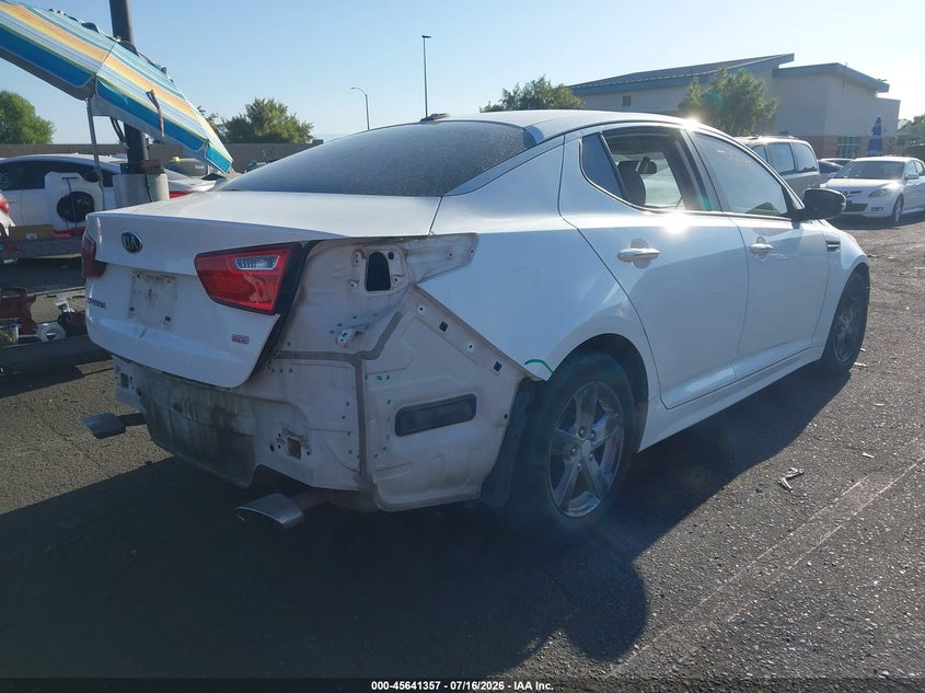 Vin: knagm4a75f5629865, lot: 46139880, kia optima lx 20154