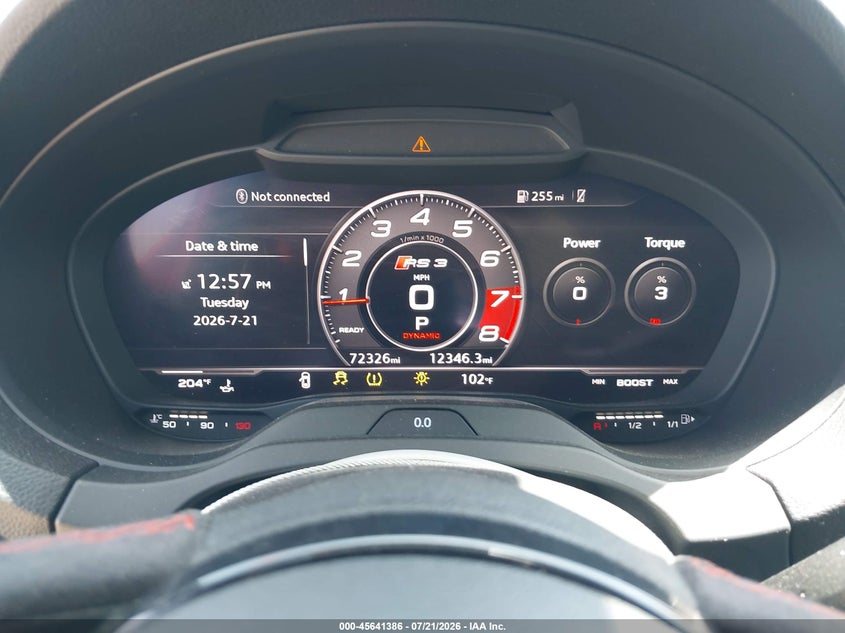2018 Audi Rs 3 2.5T VIN: WUABWGFF3J1907609 Lot: 45641386