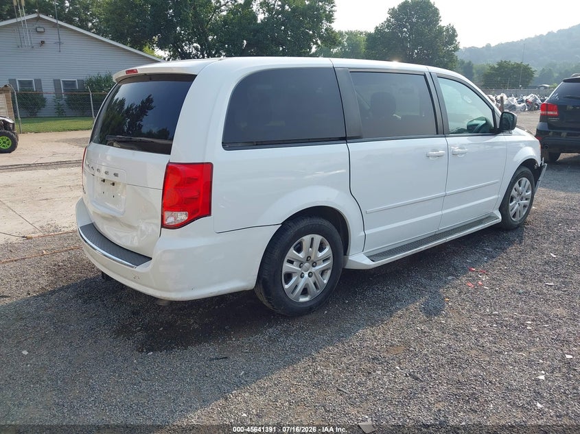 Vin: 2c4rdgbg2hr602141, lot: 46139914, dodge grand caravan se 20174