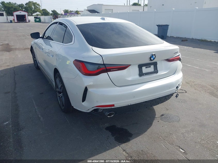 Vin: wba23fb06sfu07298, lot: 46139921, bmw 430i gran coupe 20253