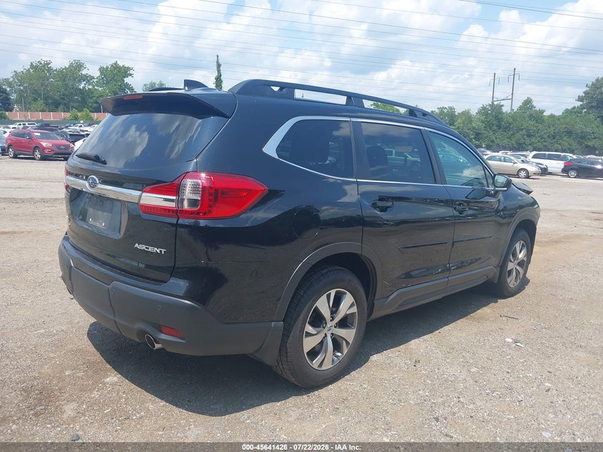 Vin: 4s4wmafd8m3447822, lot: 46139949, subaru ascent premium 20214