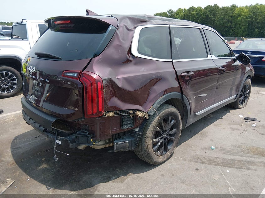KIA TELLURIDE 2022 VIN 5XYP2DHC4NG238515