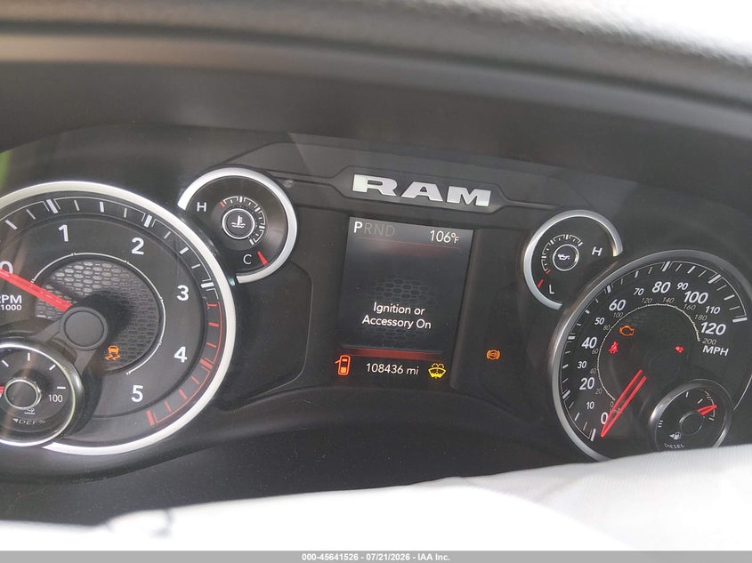 2021 Ram 2500 Big Horn 4X4 6'4 Box VIN: 3C6UR5DL2MG510948 Lot: 45641526