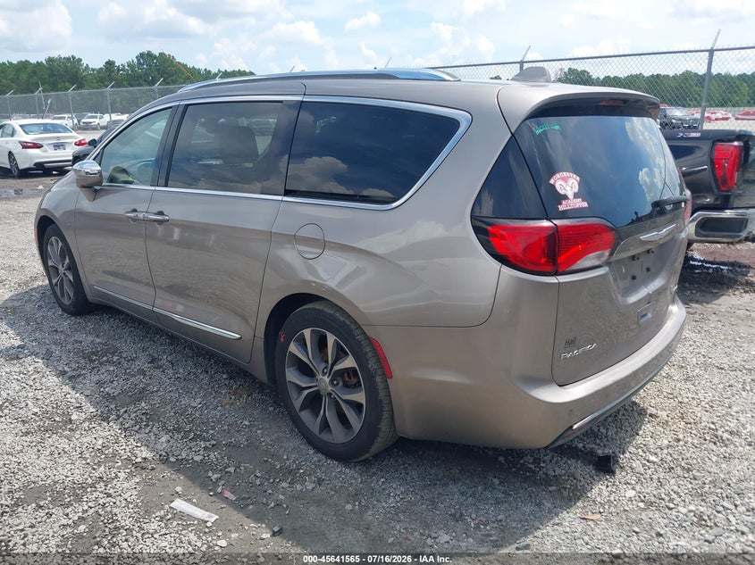 Vin: 2c4rc1gg8hr537076, lot: 46140088, chrysler pacifica limited 20173