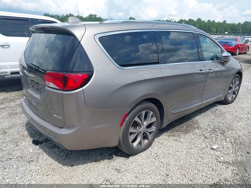 Vin: 2c4rc1gg8hr537076, lot: 46140088, chrysler pacifica limited 20174