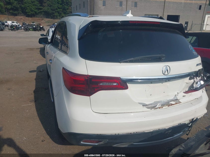 2016 Acura Mdx Technology Entertainment Packages/Technology, Entertainment Acurawatch Plus Packages VIN: 5FRYD4H68GB033474 Lot: 45641580