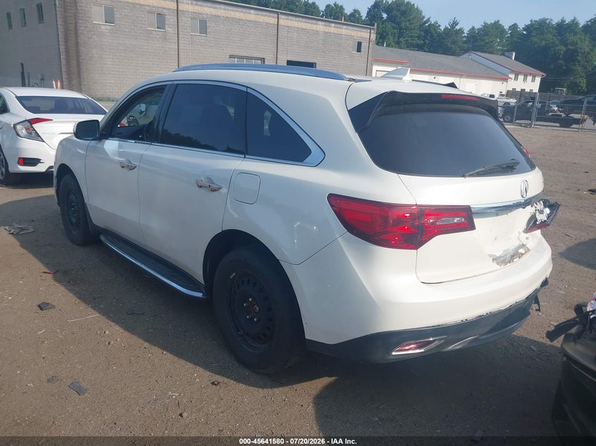 2016 Acura Mdx Technology Entertainment Packages/Technology, Entertainment Acurawatch Plus Packages VIN: 5FRYD4H68GB033474 Lot: 45641580
