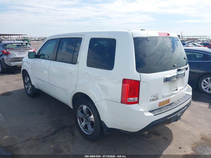 Vin: 5fnyf3h32fb020827, lot: 46140162, honda pilot se 20153