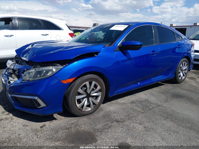 2019 Honda Civic, Left & Right Side, IAAI, VIN 19XFC2F6XKE202881 — photo 2