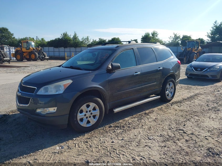 Vin: 1gnkrfed2cj287926, lot: 46140227, chevrolet traverse ls 20122